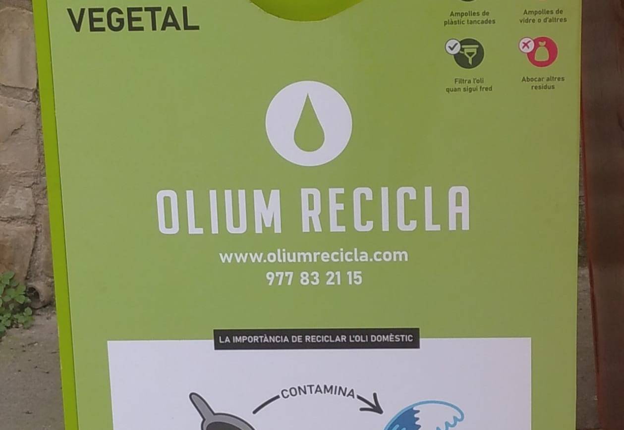 Millorem el procés de reciclatge amb un contenidor per l’oli vegetal